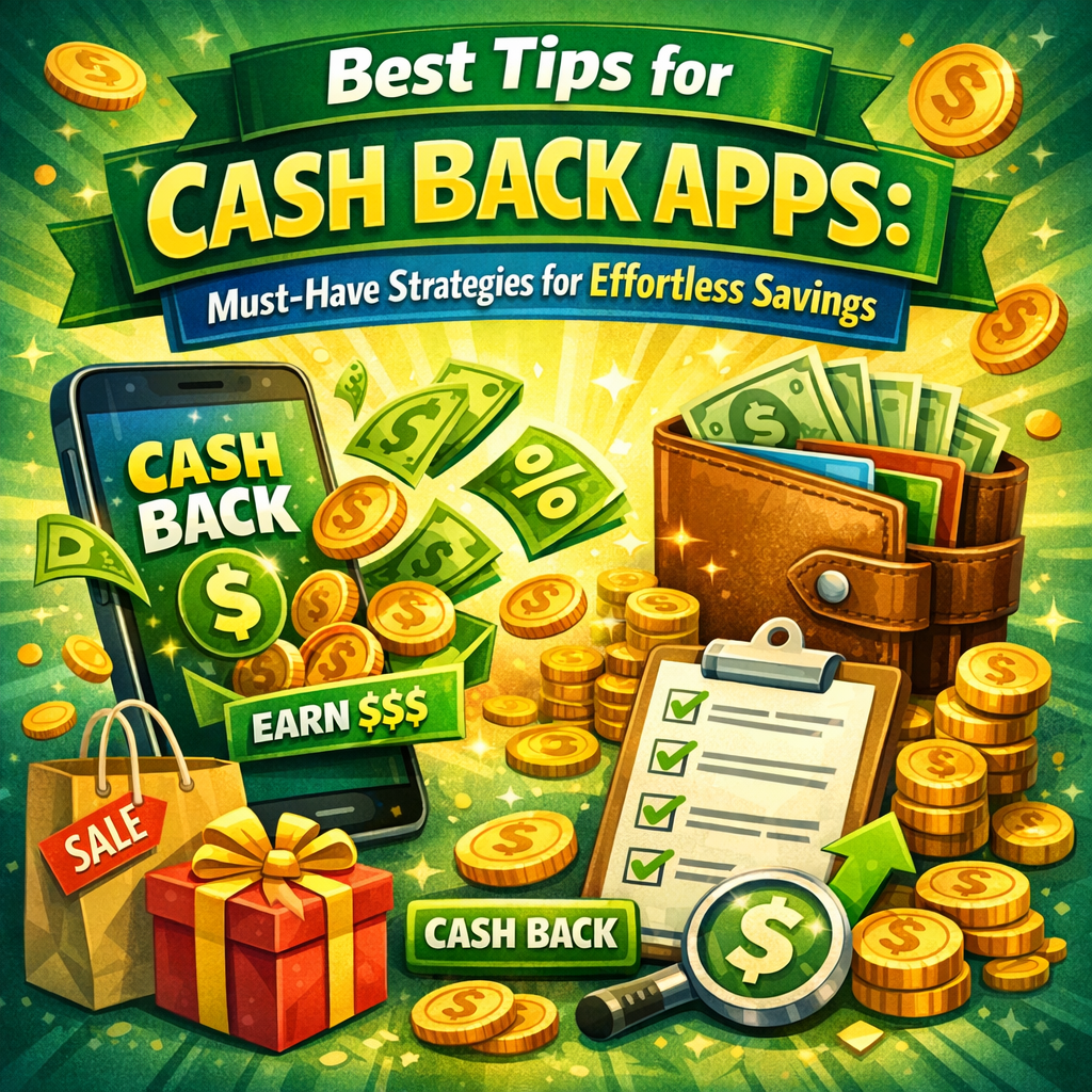 Illustration of Best Tips for Cash Back Apps: Must-Have Strategies for Effortless Savings