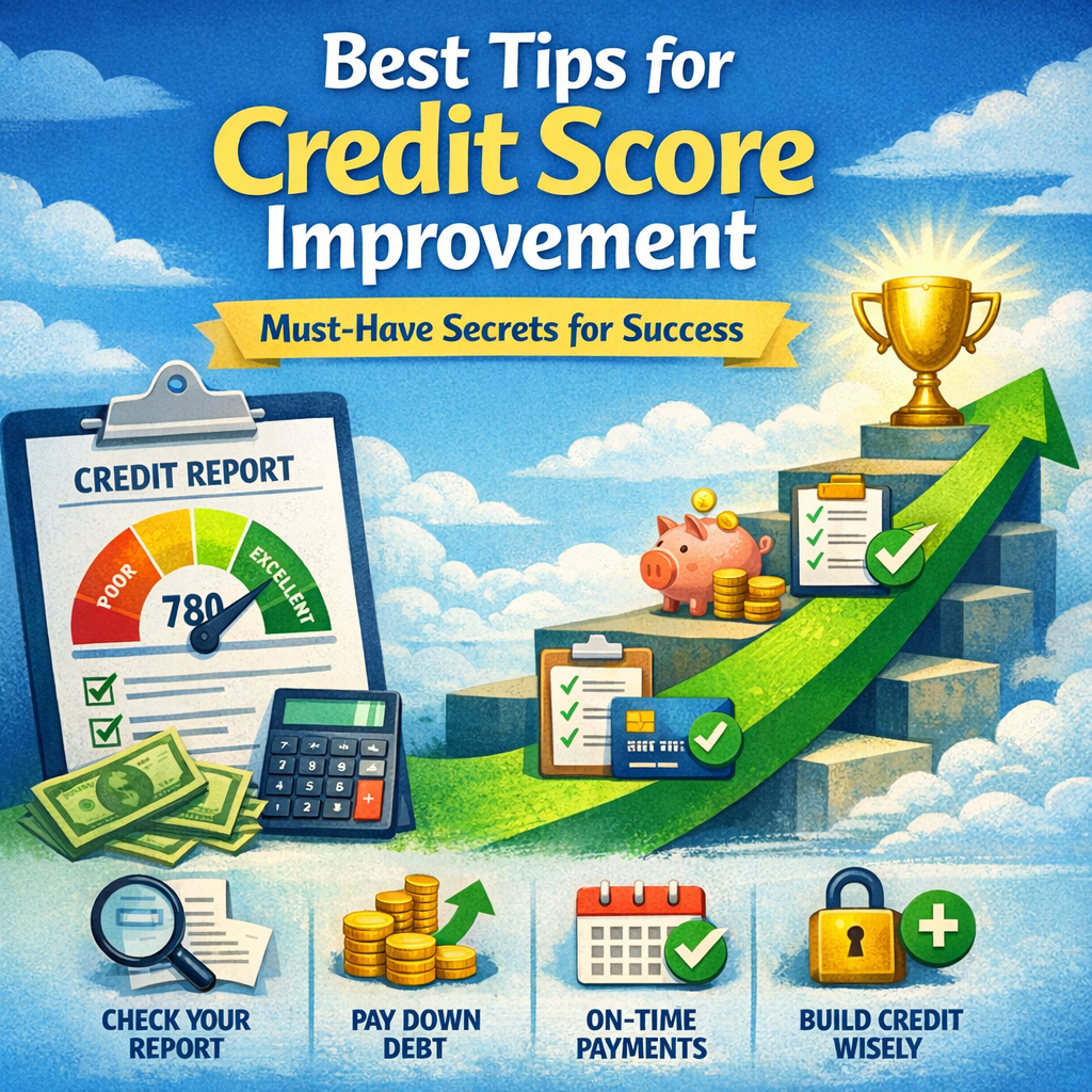 Illustration of Best Tips for Credit Score Improvement: Must-Have Secrets for Success