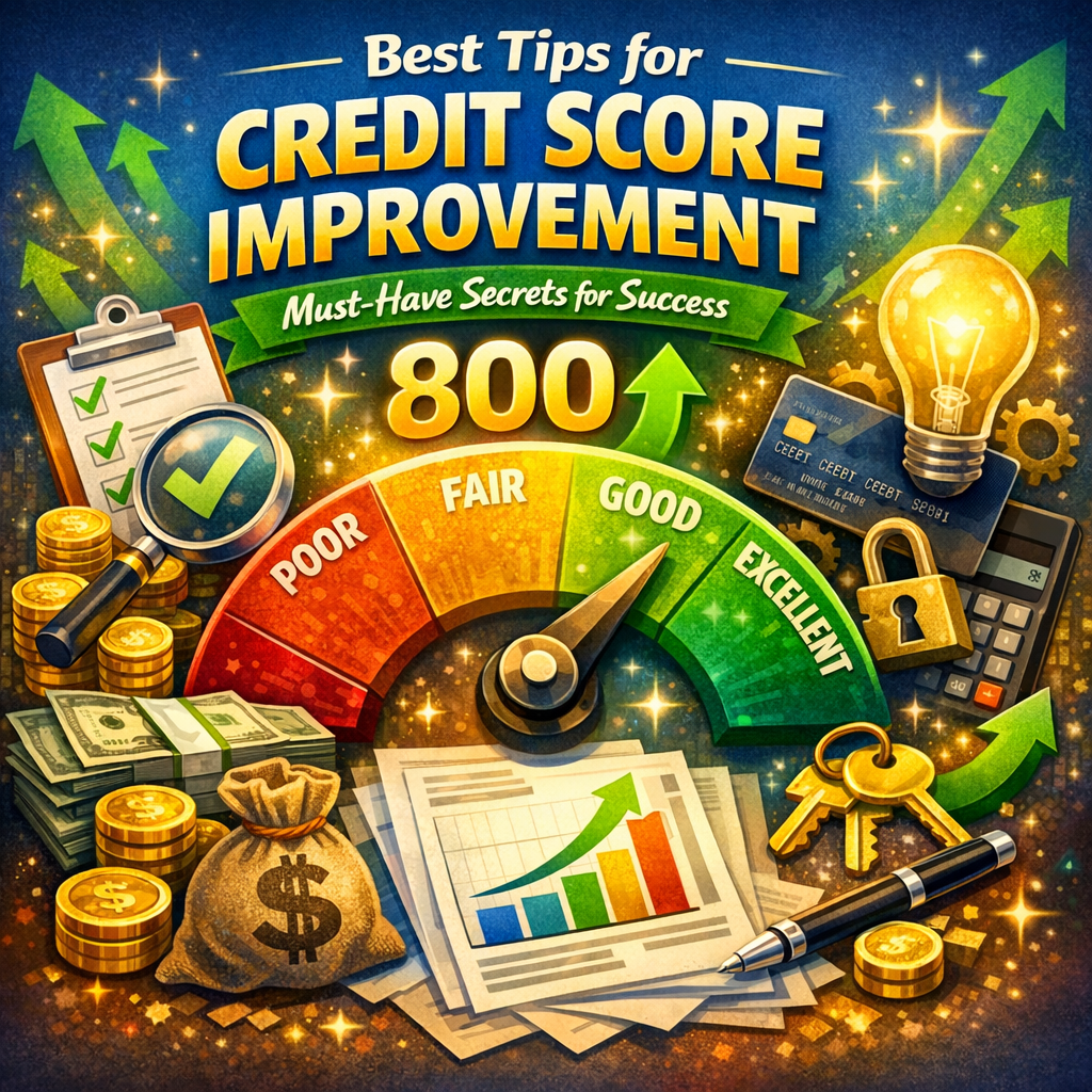 Illustration of Best Tips for Credit Score Improvement: Must-Have Secrets for Success