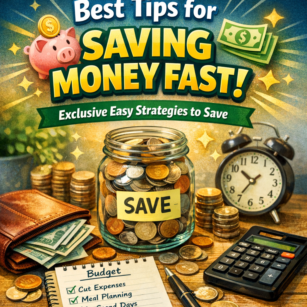 Illustration of Best Tips for Saving Money Fast: Exclusive Easy Strategies to Save