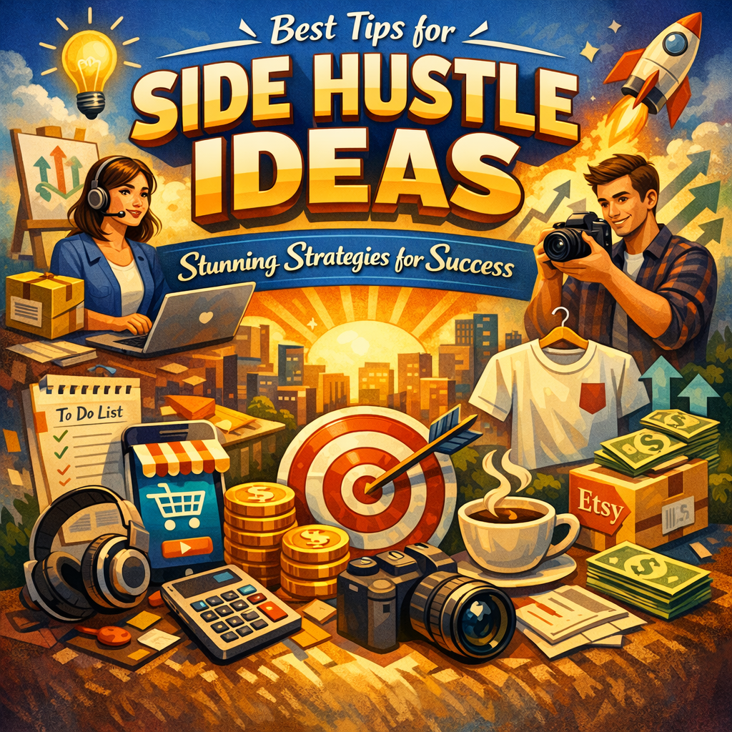Illustration of Best Tips for Side Hustle Ideas: Stunning Strategies for Success