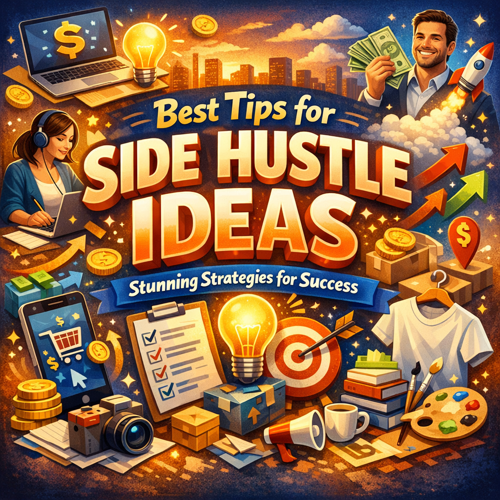 Illustration of Best Tips for Side Hustle Ideas: Stunning Strategies for Success
