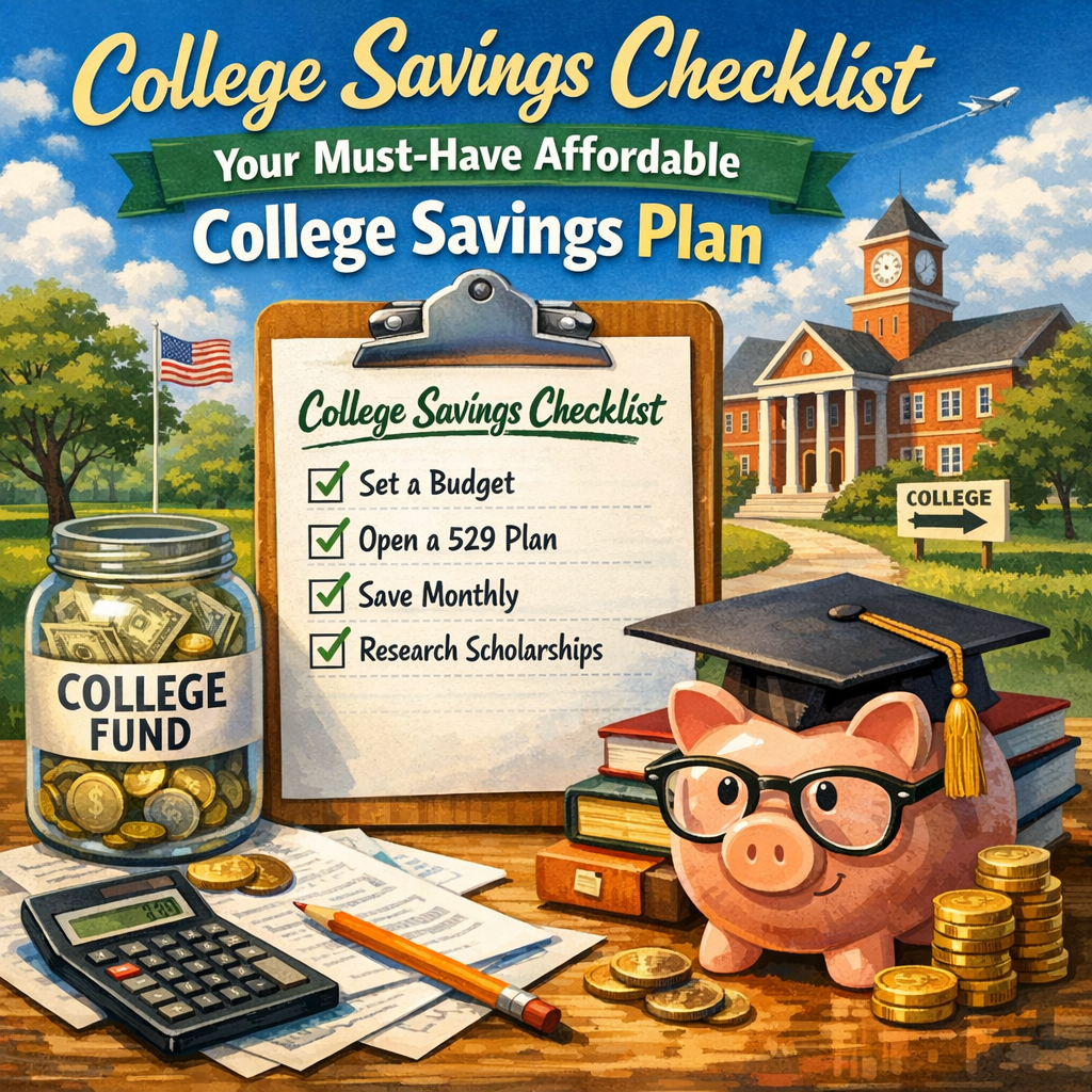 Illustration of College Savings Checklist: Your Must-Have Affordable College Savings Plan