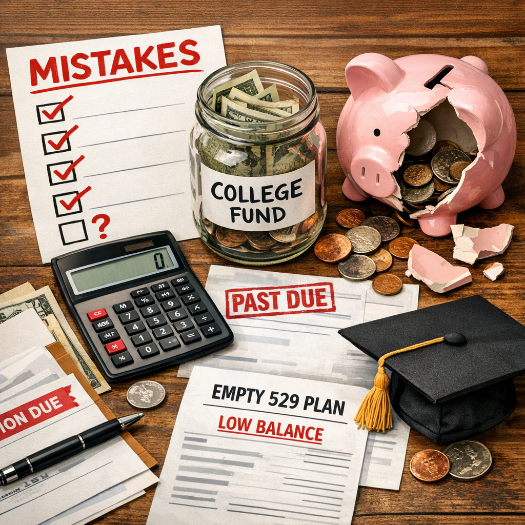 Illustration of College Savings Mistakes: Must-Have Tips to Avoid Costly Errors
