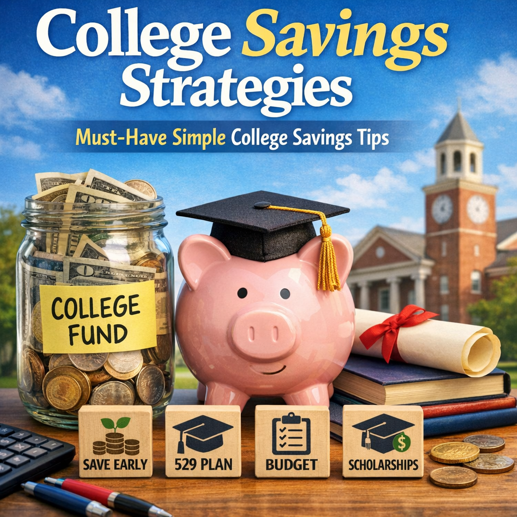 Illustration of College Savings Strategies: Must-Have Simple College Savings Tips