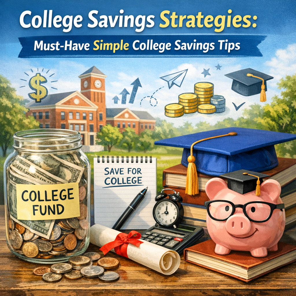 Illustration of College Savings Strategies: Must-Have Simple College Savings Tips