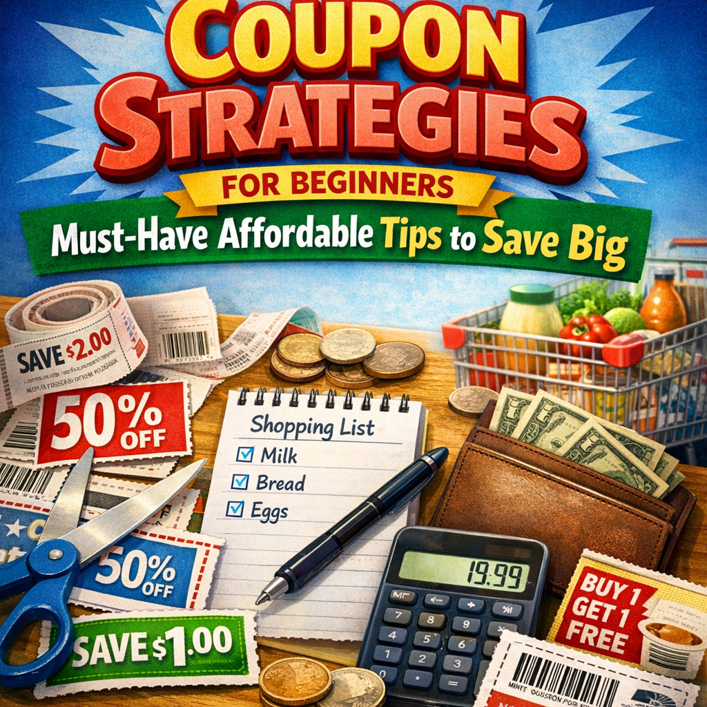 Illustration of Coupon Strategies for Beginners: Must-Have Affordable Tips to Save Big