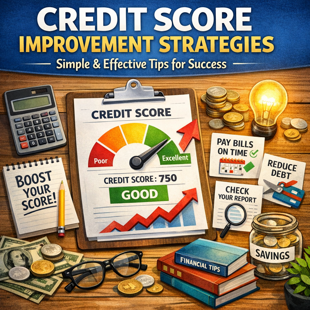 Illustration of Credit Score Improvement Strategies: Simple and Effective Tips for Success