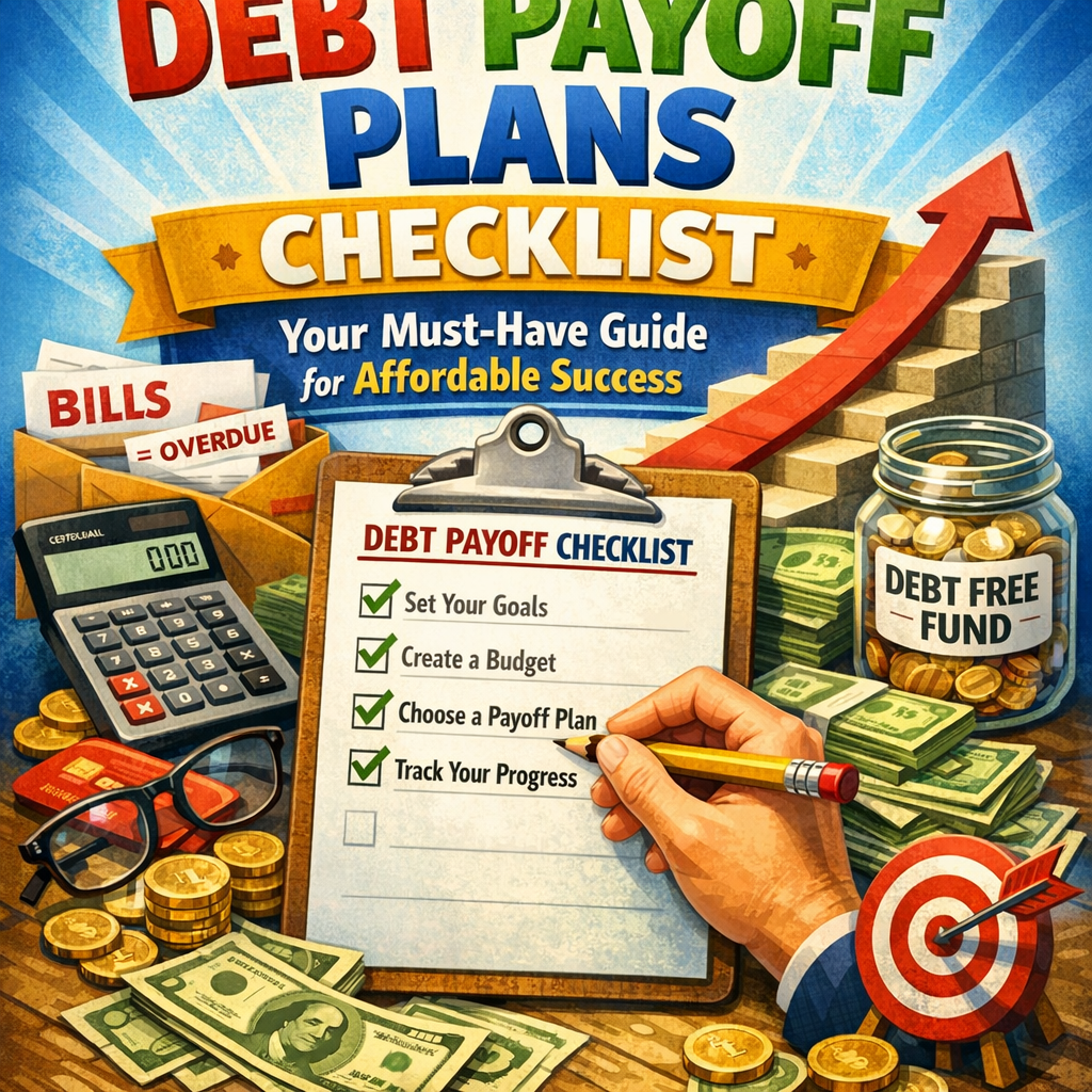 Illustration of Debt Payoff Plans Checklist: Your Must-Have Guide for Affordable Success