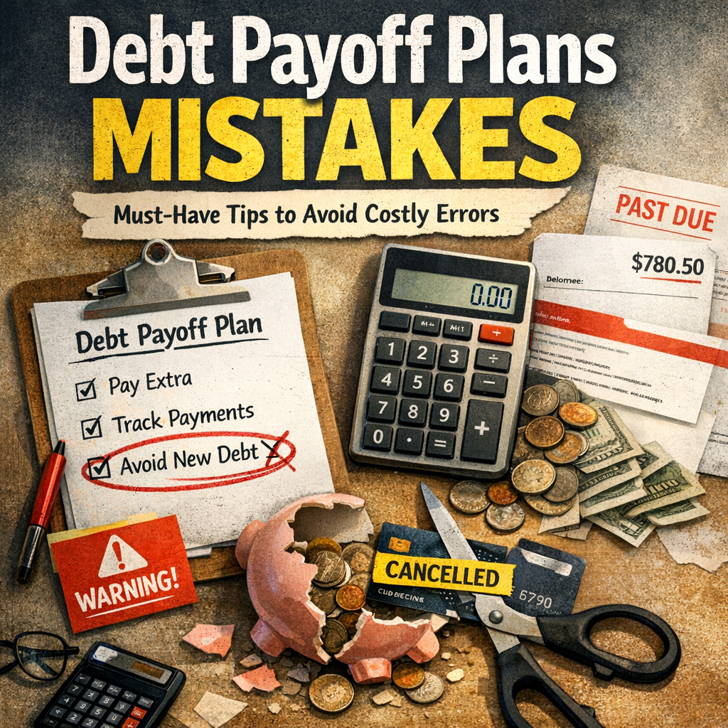 Illustration of Debt Payoff Plans Mistakes: Must-Have Tips to Avoid Costly Errors