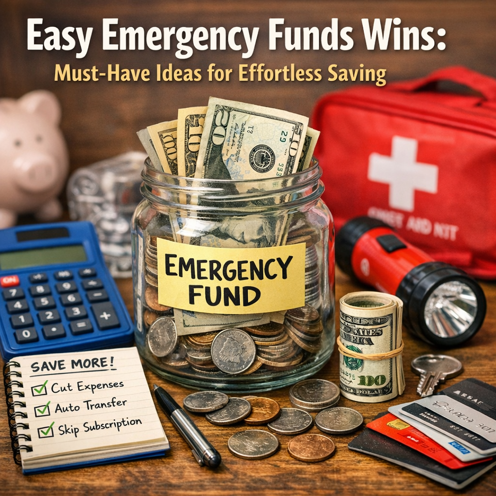 Illustration of Easy Emergency Funds Wins: Must-Have Ideas for Effortless Saving