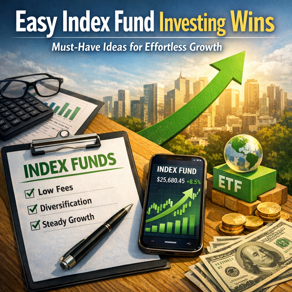 Illustration of Easy Index Fund Investing Wins: Must-Have Ideas for Effortless Growth