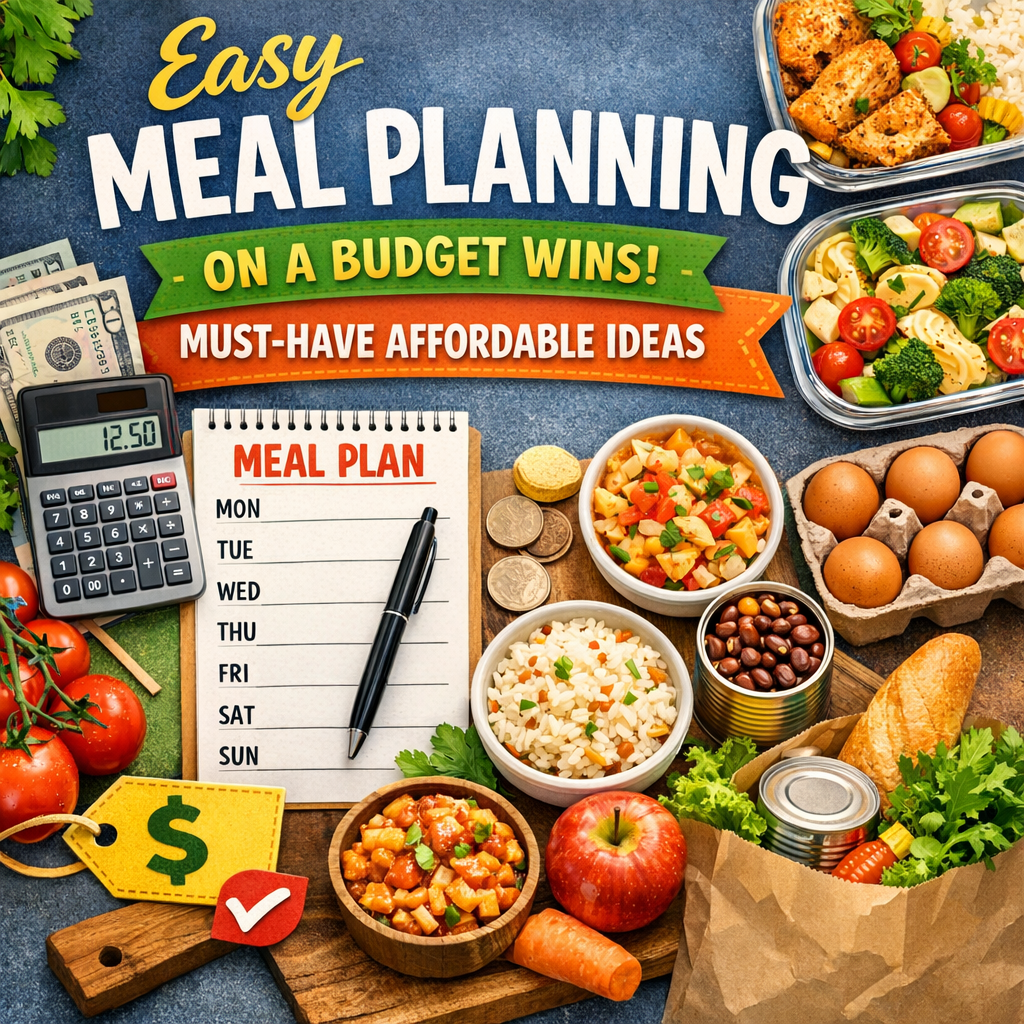 Illustration of Easy Meal Planning on a Budget Wins: Must-Have Affordable Ideas