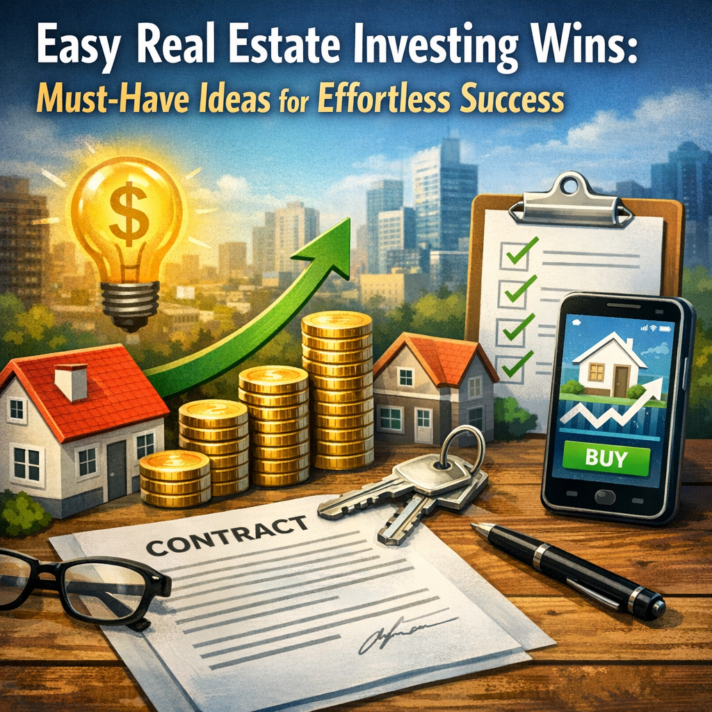 Illustration of Easy Real Estate Investing Wins: Must-Have Ideas for Effortless Success