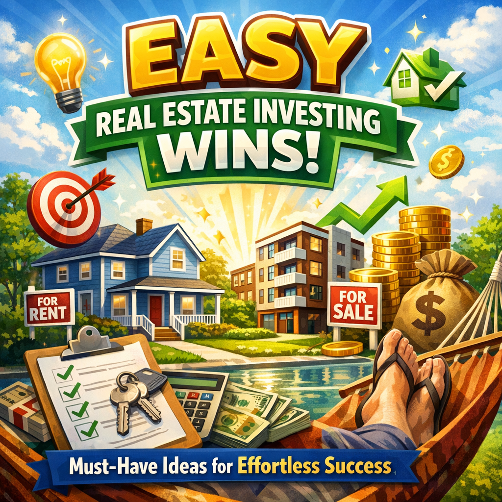 Illustration of Easy Real Estate Investing Wins: Must-Have Ideas for Effortless Success