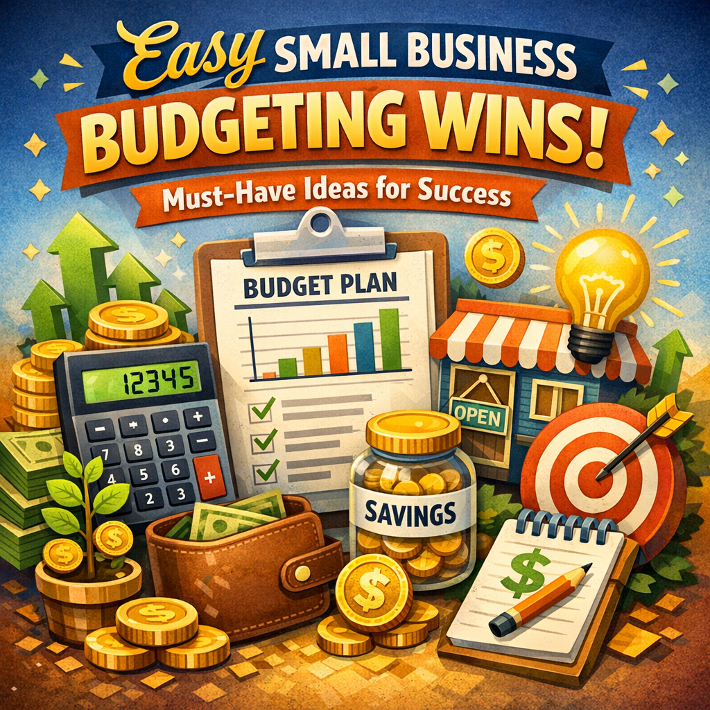 Illustration of Easy Small Business Budgeting Wins: Must-Have Ideas for Success
