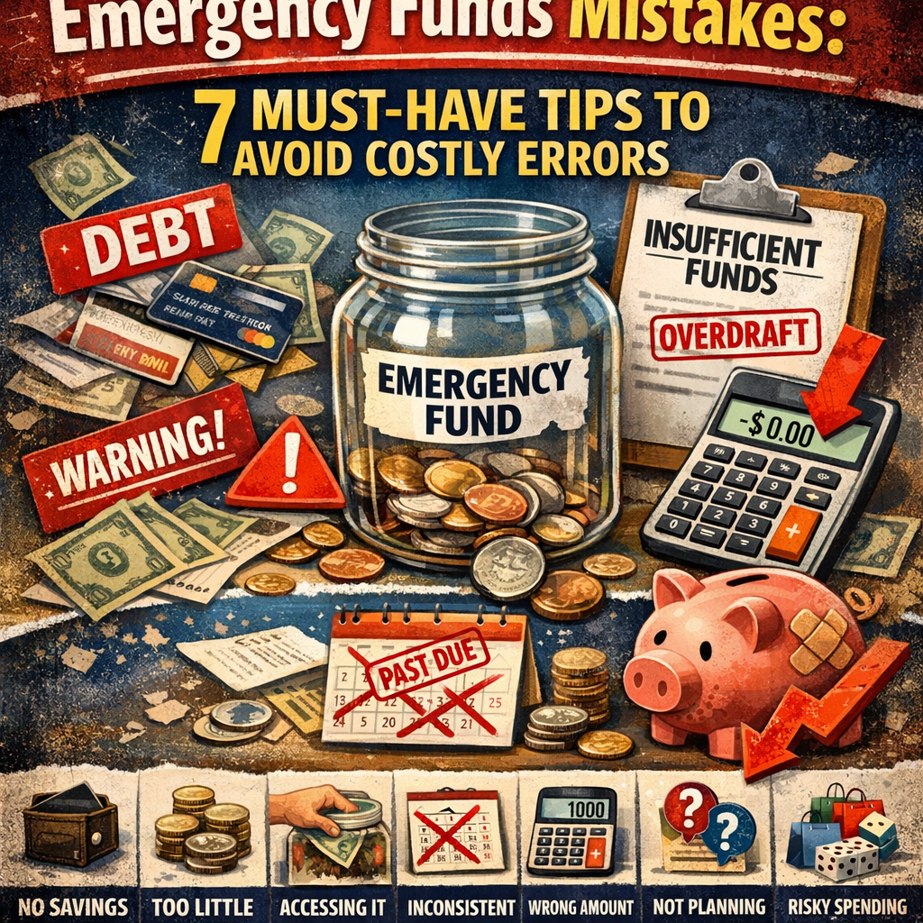 Illustration of Emergency Funds Mistakes: 7 Must-Have Tips to Avoid Costly Errors