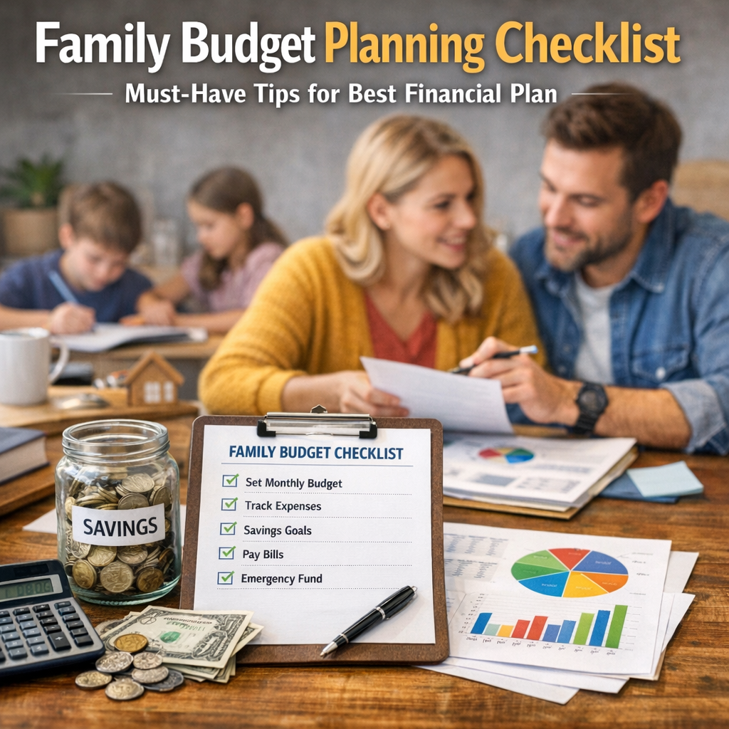Illustration of Family Budget Planning Checklist: Must-Have Tips for Best Financial Plan
