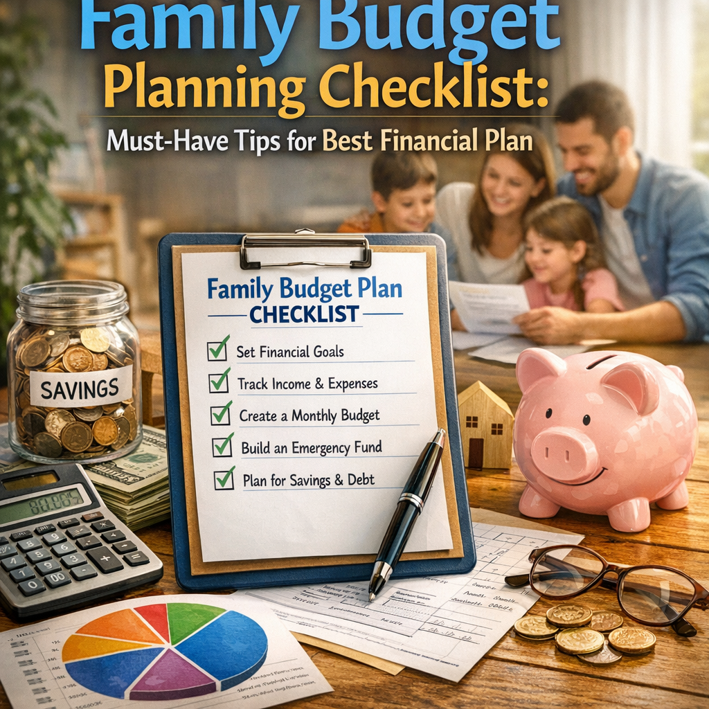 Illustration of Family Budget Planning Checklist: Must-Have Tips for Best Financial Plan