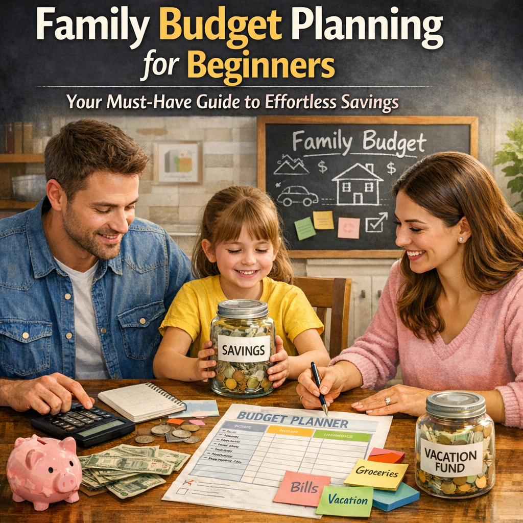Illustration of Family Budget Planning for Beginners: Your Must-Have Guide to Effortless Savings