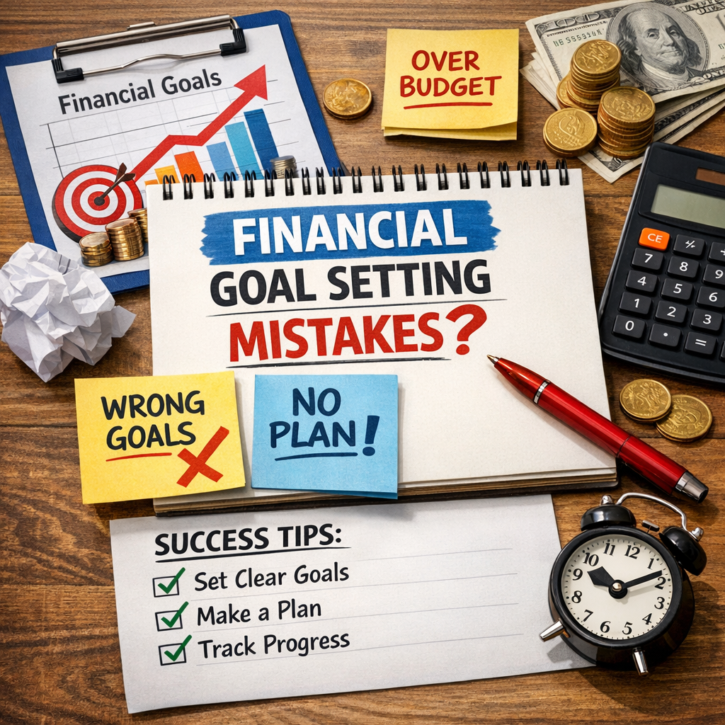 Illustration of Financial Goal Setting Mistakes: Top Must-Have Tips for Success
