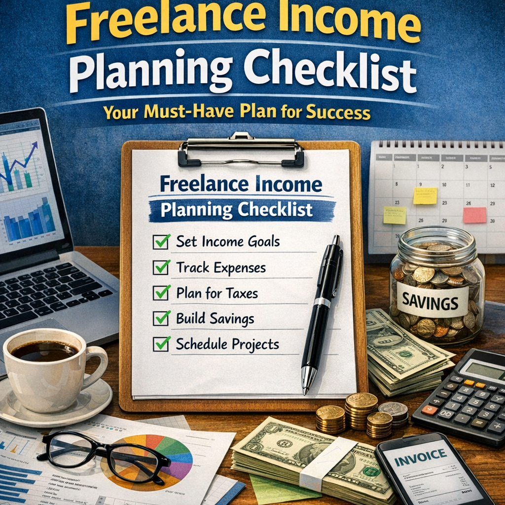 Illustration of Freelance Income Planning Checklist: Your Must-Have Plan for Success