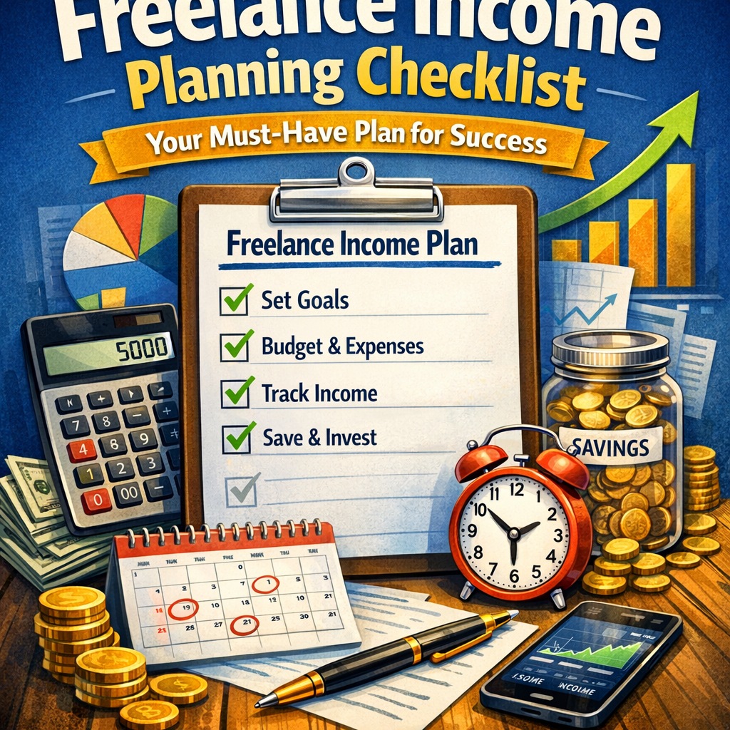 Illustration of Freelance Income Planning Checklist: Your Must-Have Plan for Success