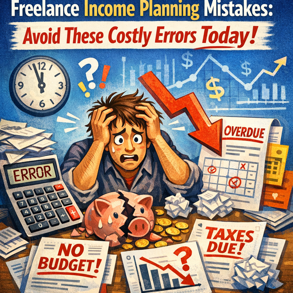 Illustration of Freelance Income Planning Mistakes: Avoid These Costly Errors Today