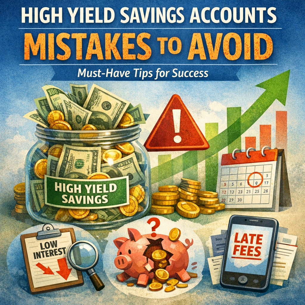 Illustration of High Yield Savings Accounts Mistakes to Avoid: Must-Have Tips for Success