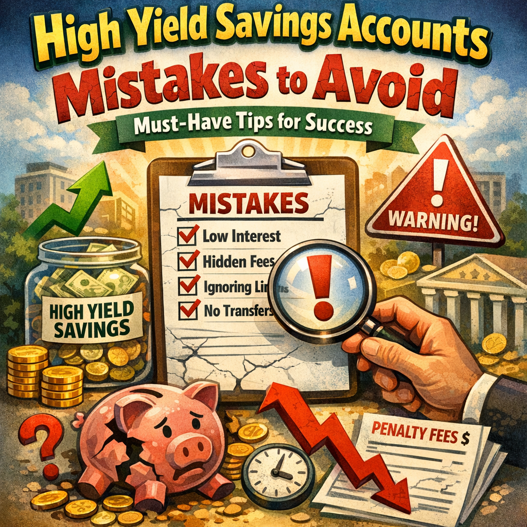 Illustration of High Yield Savings Accounts Mistakes to Avoid: Must-Have Tips for Success