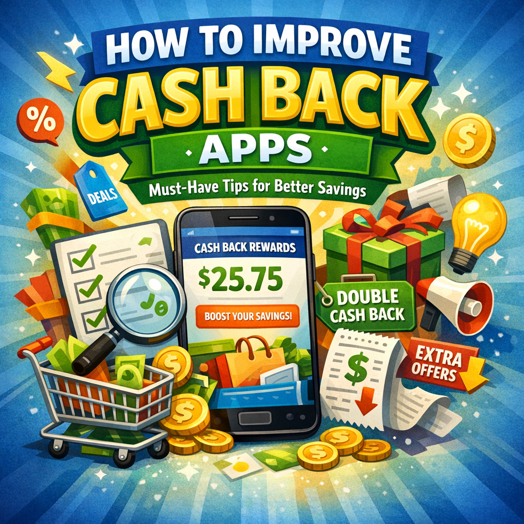 Illustration of How to Improve Cash Back Apps: Must-Have Tips for Better Savings