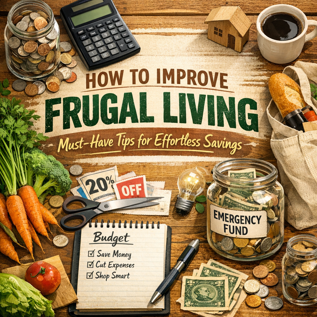 Illustration of How to Improve Frugal Living: Must-Have Tips for Effortless Savings