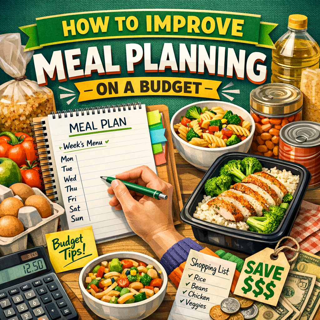 Illustration of How to Improve Meal Planning on a Budget: Must-Have Affordable Tips