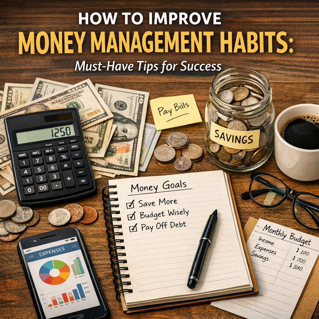 Illustration of How to Improve Money Management Habits: Must-Have Tips for Success