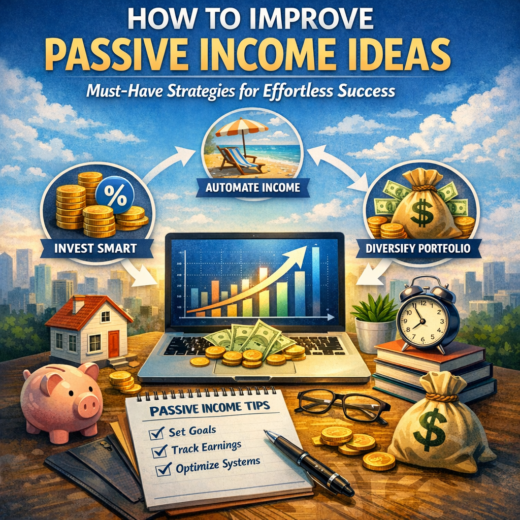 Illustration of How to Improve Passive Income Ideas: Must-Have Strategies for Effortless Success