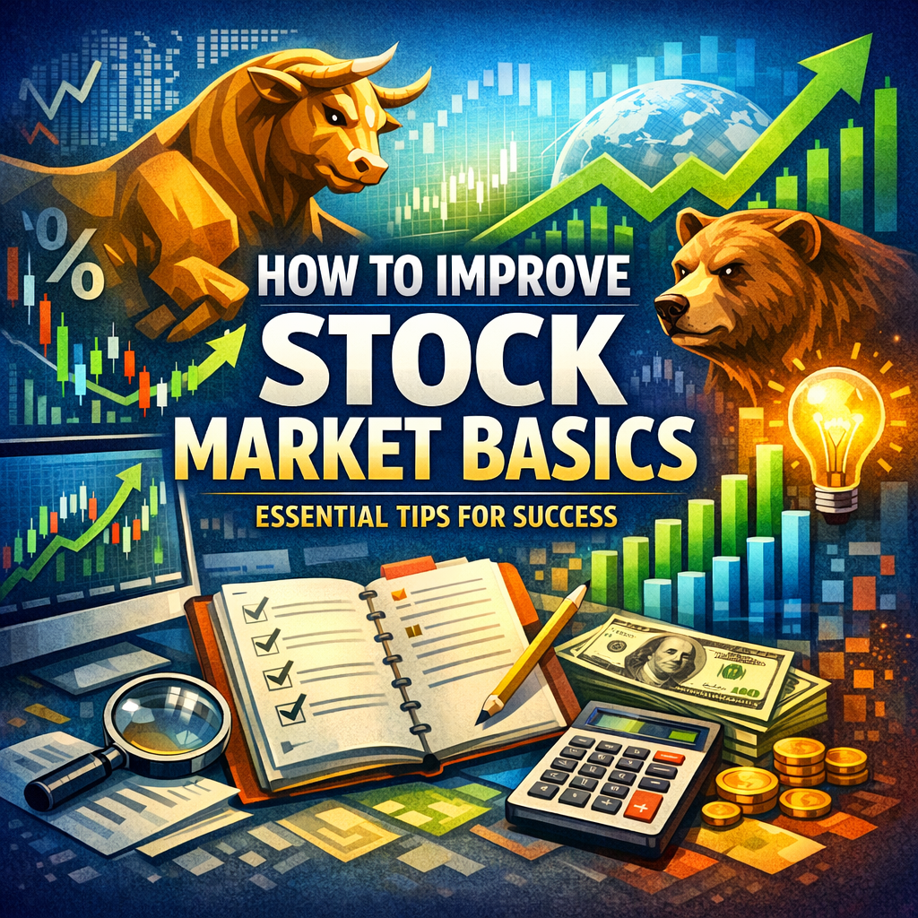 Illustration of How to Improve Stock Market Basics: Essential Tips for Success