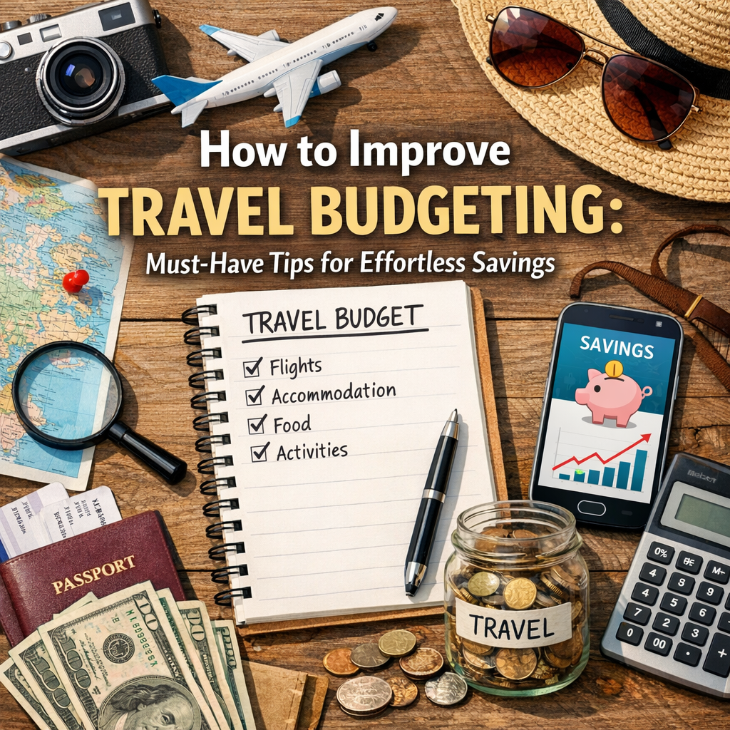Illustration of How to Improve Travel Budgeting: Must-Have Tips for Effortless Savings