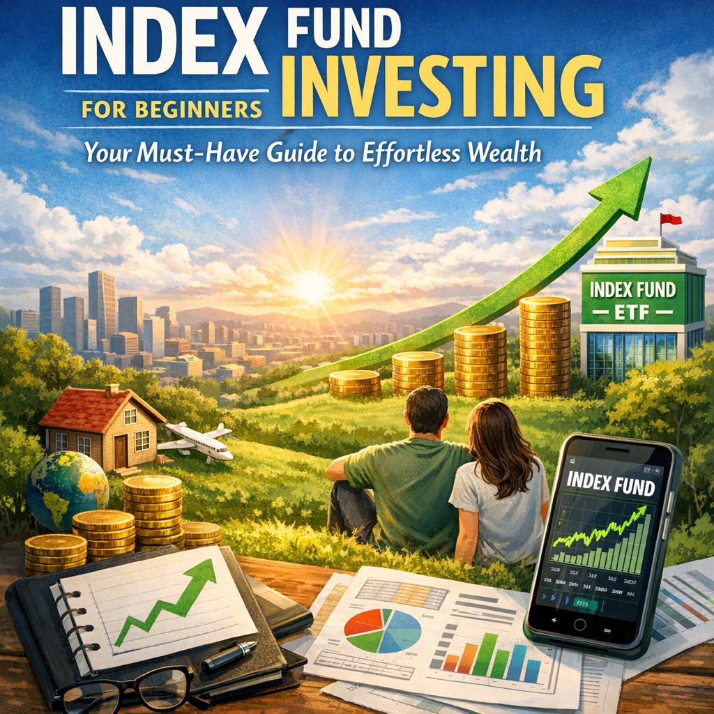 Illustration of Index Fund Investing for Beginners: Your Must-Have Guide to Effortless Wealth
