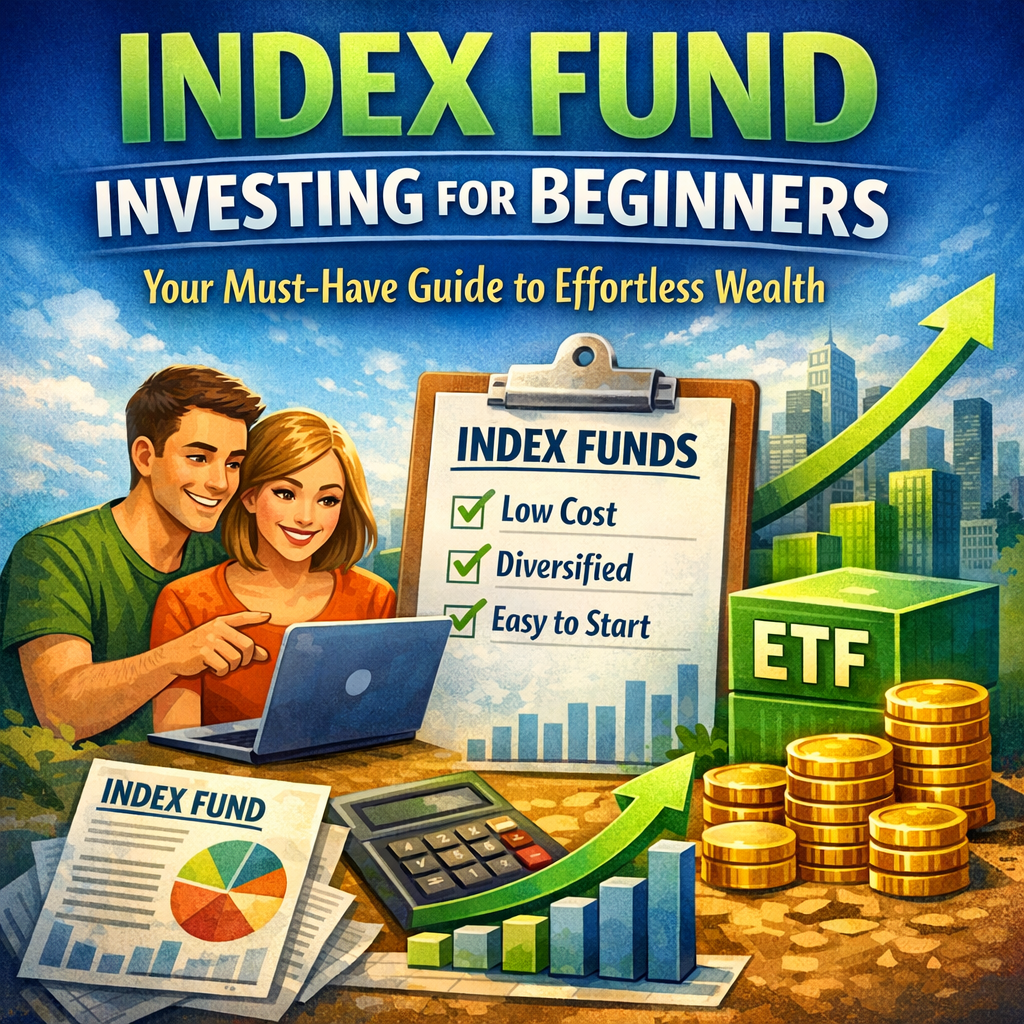 Illustration of Index Fund Investing for Beginners: Your Must-Have Guide to Effortless Wealth