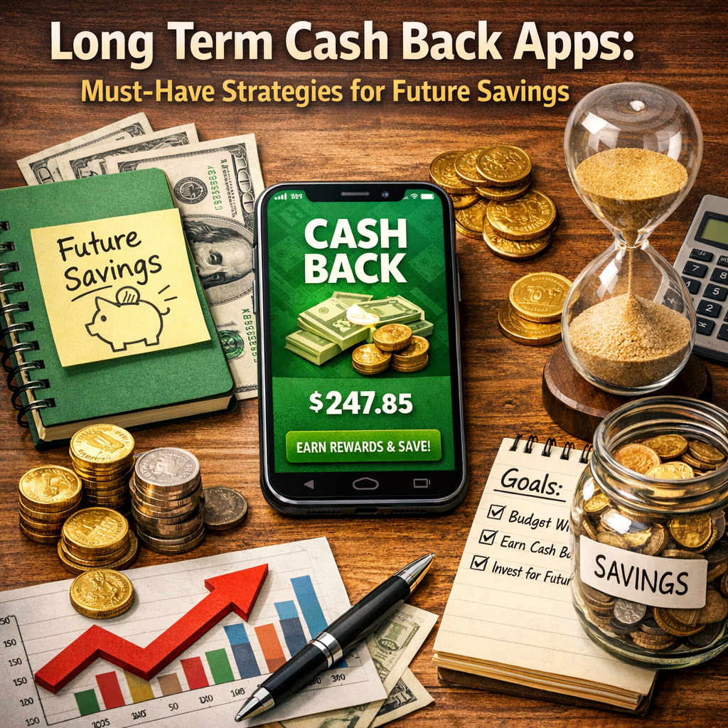 Illustration of Long Term Cash Back Apps: Must-Have Strategies for Future Savings