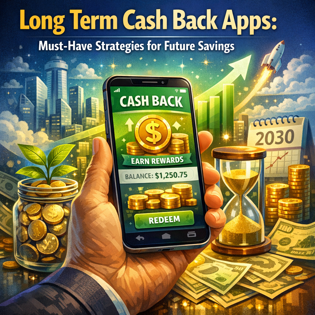 Illustration of Long Term Cash Back Apps: Must-Have Strategies for Future Savings