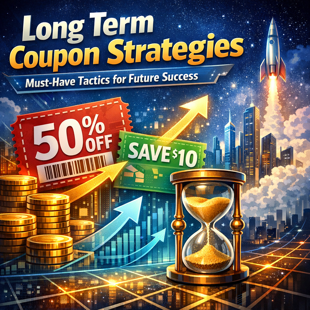 Illustration of Long Term Coupon Strategies: Must-Have Tactics for Future Success