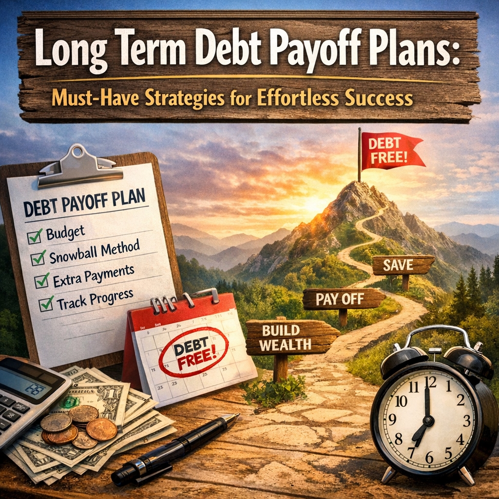 Illustration of Long Term Debt Payoff Plans: Must-Have Strategies for Effortless Success
