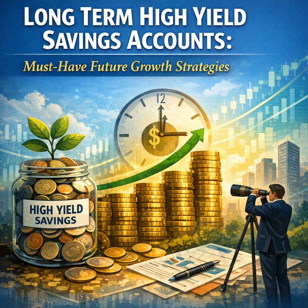 Illustration of Long Term High Yield Savings Accounts: Must-Have Future Growth Strategies