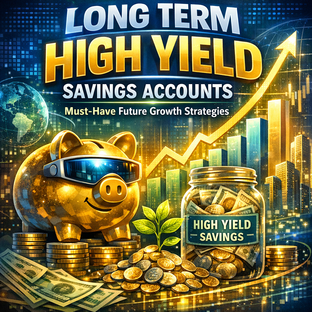 Illustration of Long Term High Yield Savings Accounts: Must-Have Future Growth Strategies