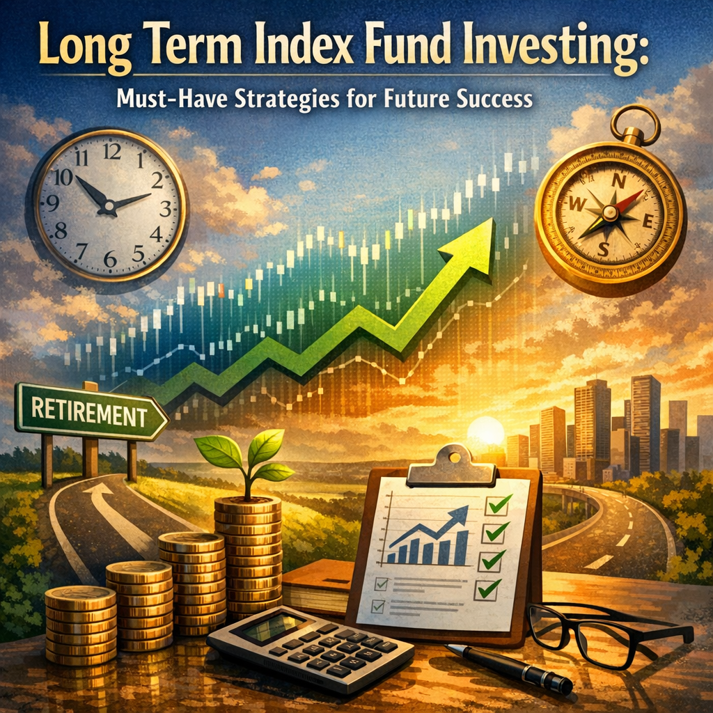 Illustration of Long Term Index Fund Investing: Must-Have Strategies for Future Success