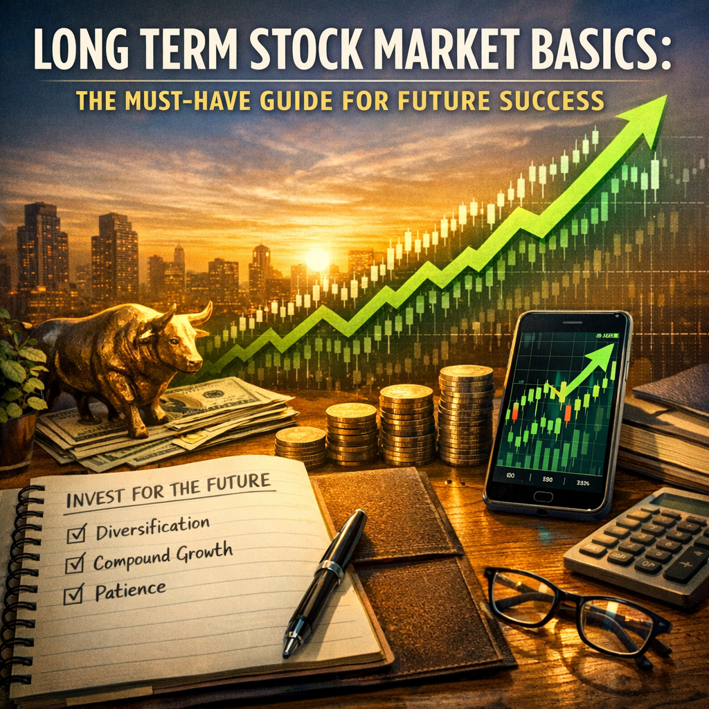 Illustration of Long Term Stock Market Basics: The Must-Have Guide for Future Success