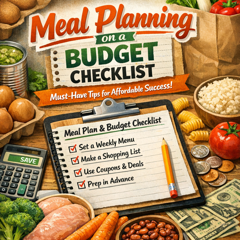 Illustration of Meal Planning on a Budget Checklist: Must-Have Tips for Affordable Success