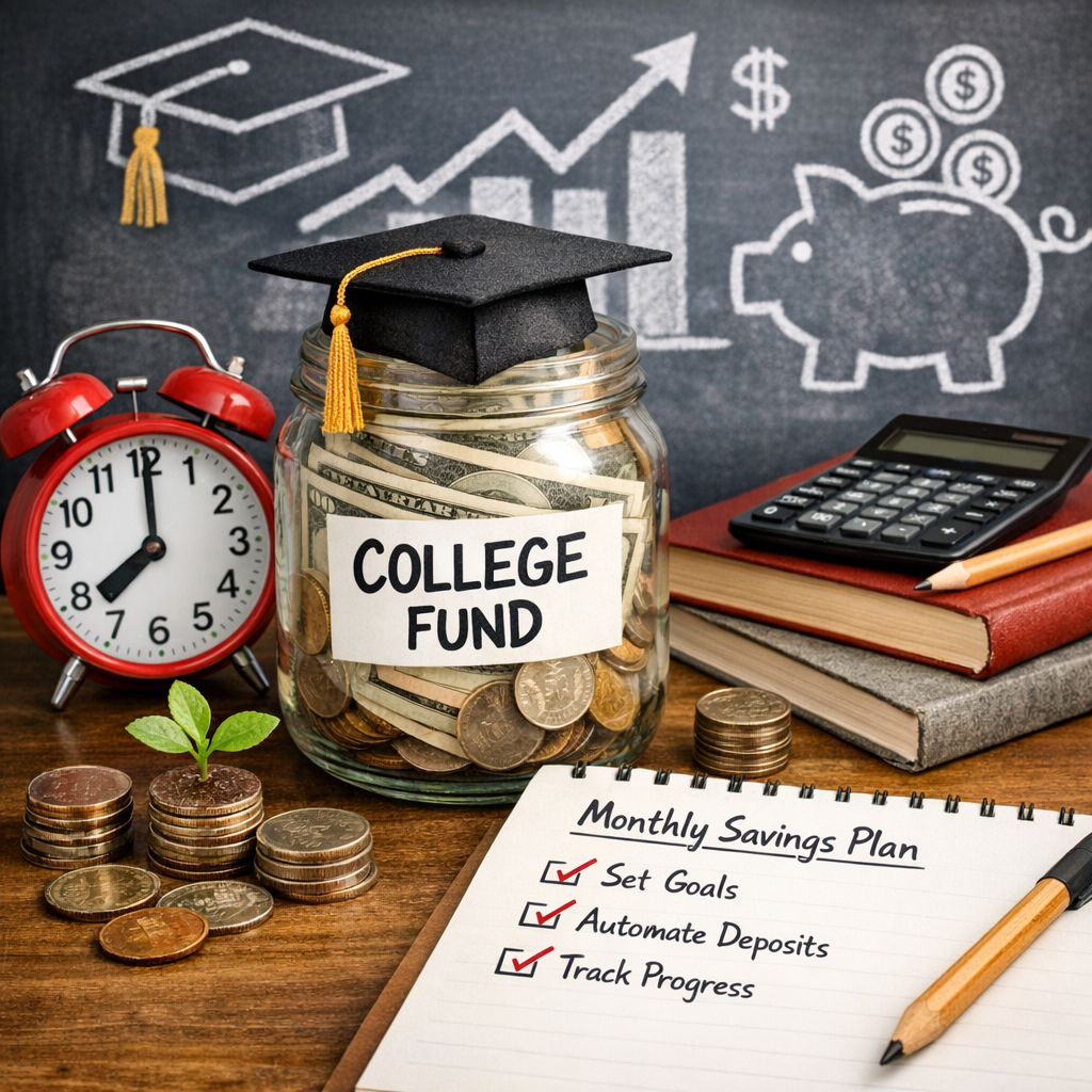 Illustration of Monthly College Savings Plan: Must-Have Strategies for Effortless Growth