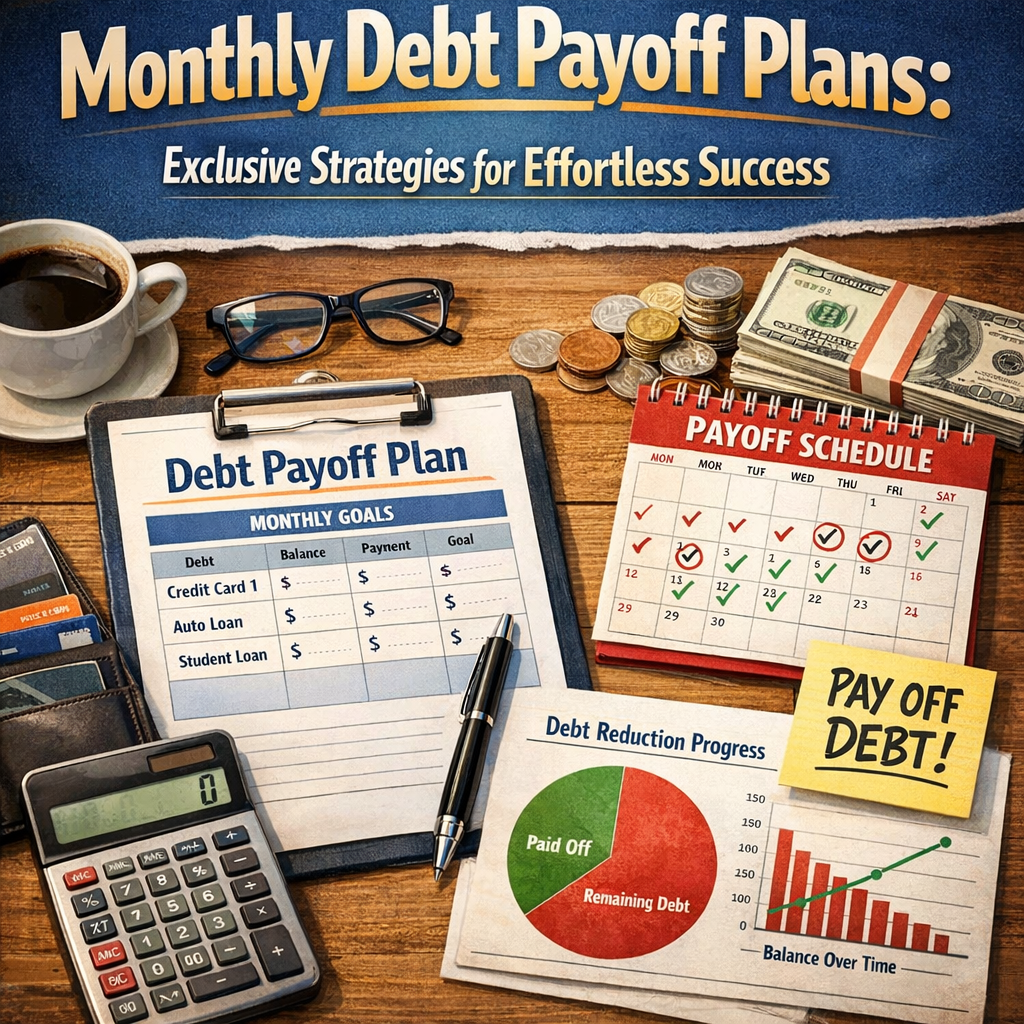 Illustration of Monthly Debt Payoff Plans: Exclusive Strategies for Effortless Success